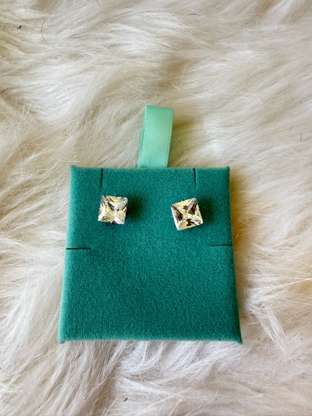 Sterling Silver CZ Scalloped Earrings